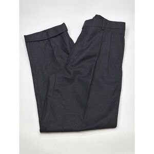 Executive Collection Windsor Men's Wool Cashmere Pleated Dress Pants 34 REG Blue